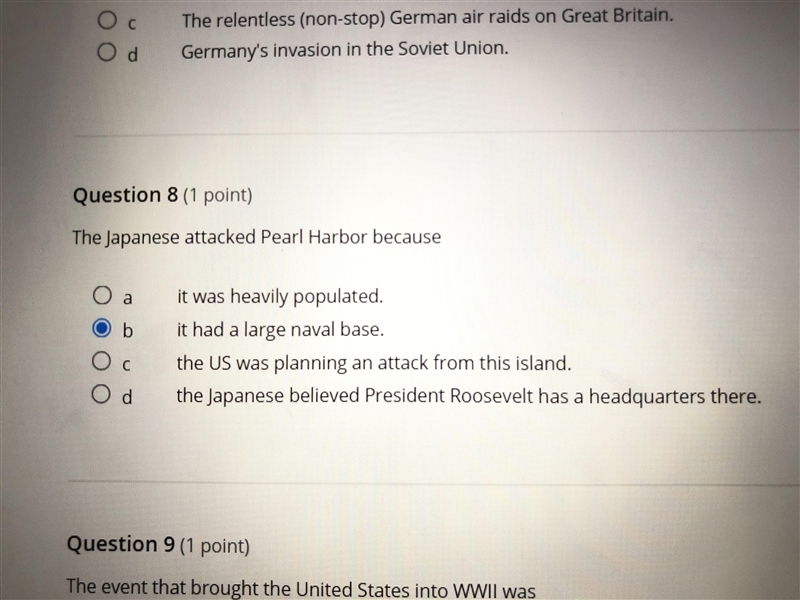 The Japanese attacked Pearl Harbor because….-example-1