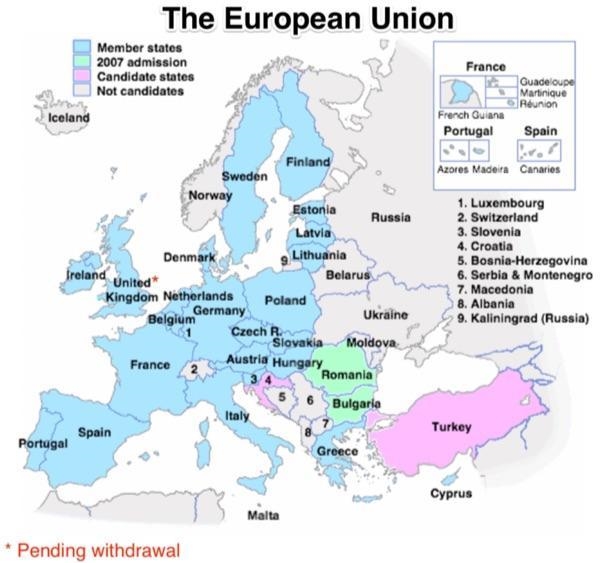 The map displays what late 20th century historical development?-example-1