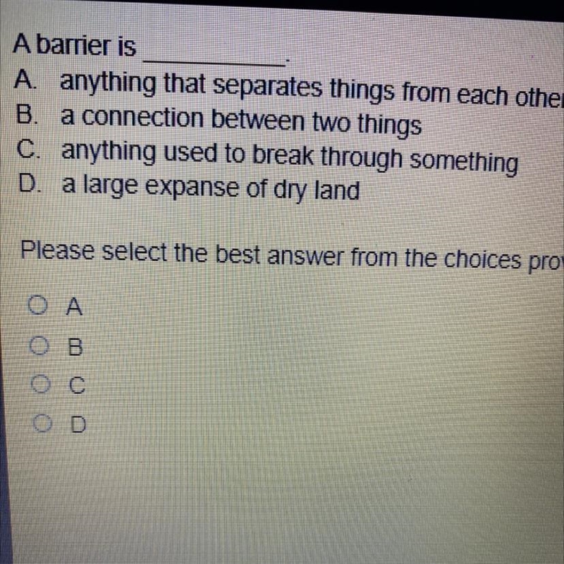 Pls help me A barrier is-example-1