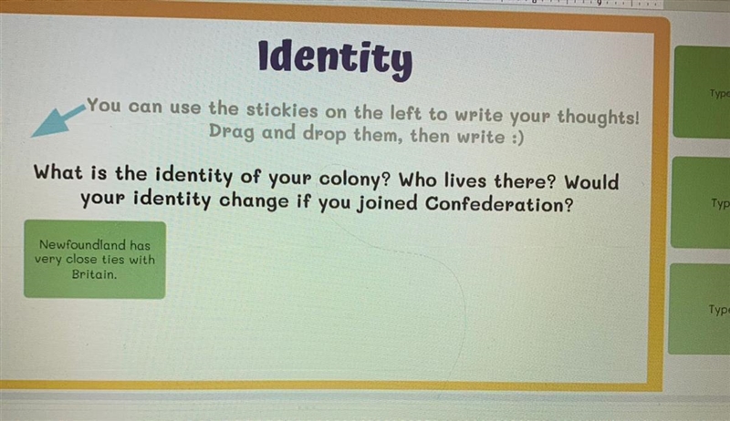 What does my colony, Newfoundland identify as? Who lives there.-example-1