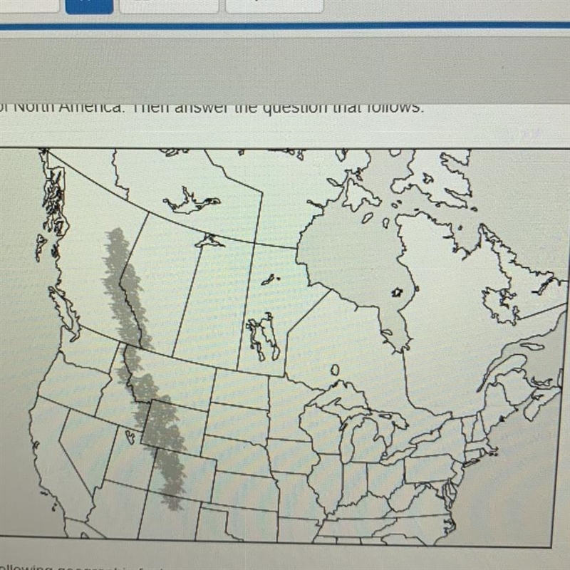 Which of the following geographic features is shaded on this map? А. the Interior-example-1