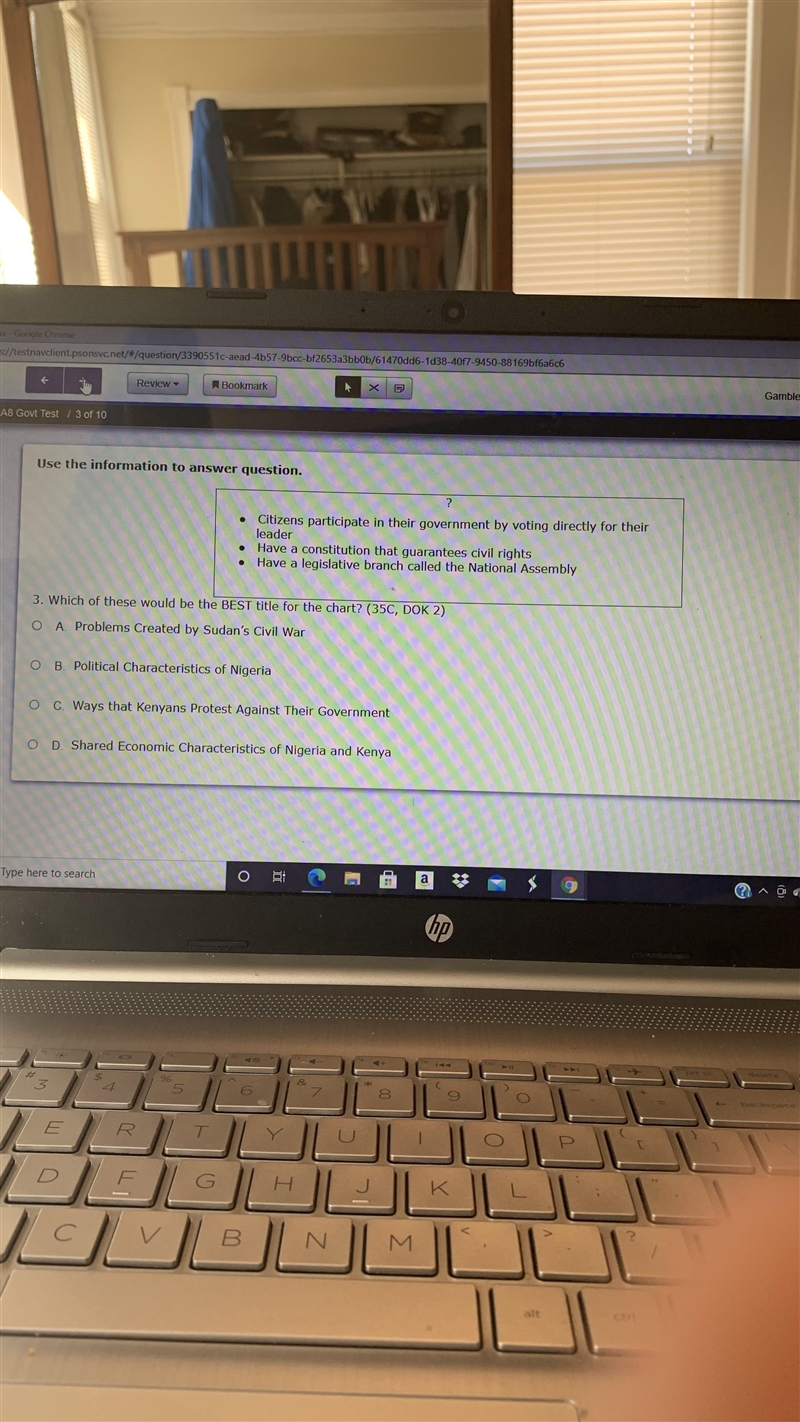 Use the information to answer question. ● Citizens participate in their government-example-1