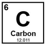 The image shows information about the element carbon as it appears in the periodic-example-1