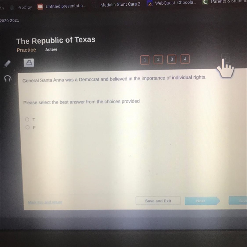 General Santa Anna was a Democrat and believed in the importance of individual rights-example-1