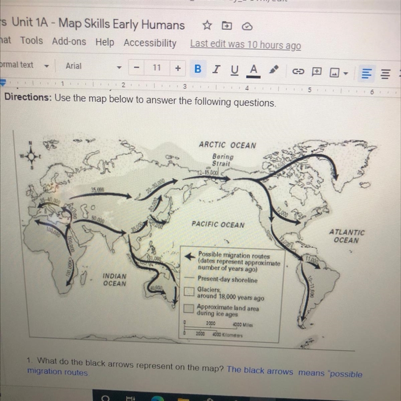 4 What is represented by the highlighted gray area on the map? PLEASE HELP-example-1