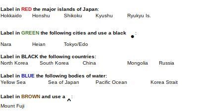 100 POINTS!! PLEASE HELP 7TH GRADE JAPAN MAP-example-1