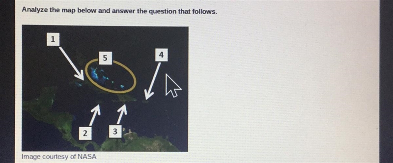 Which island is located at number 1 on the map above? A. Haiti B. Puerto Rico C. Jamaica-example-1