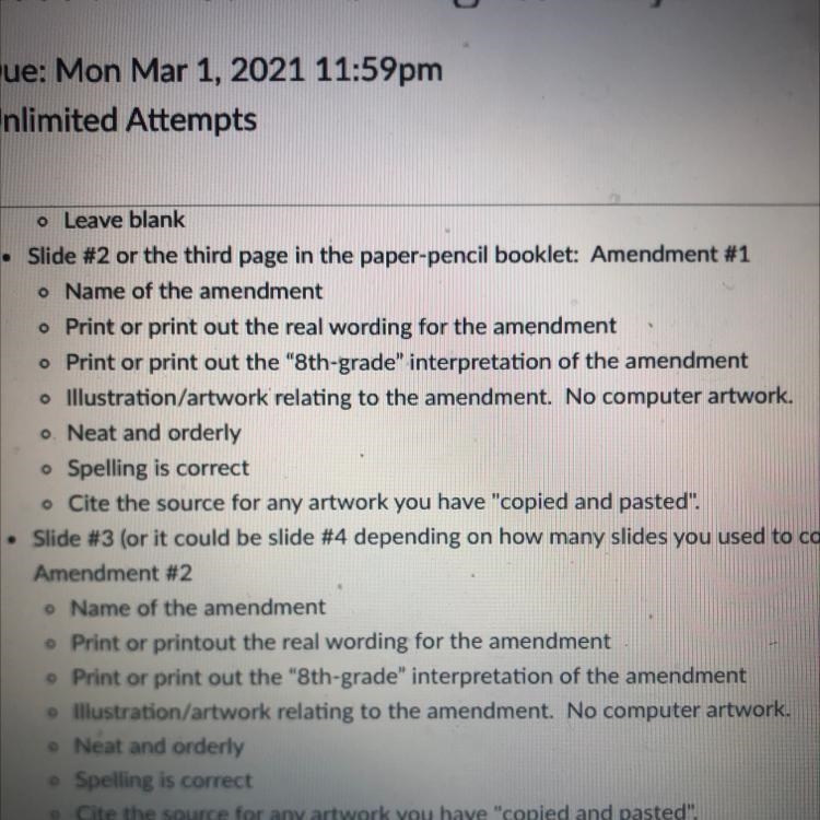 I need help on understanding can some one help me amendment one-example-1