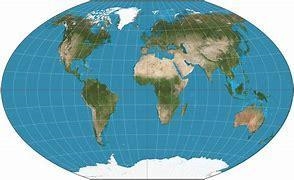 What is a map projection? A. a type of map that shows political boundaries B. a type-example-1