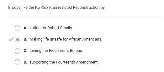 Groups like ku klux klan resist reconstruction by-example-1