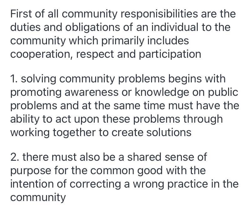 25 POINTS! Describe the responsibilities of community residents in solving problems-example-1