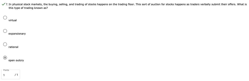 In physical stock markets, the buying, selling, and trading of stocks happens on the-example-1