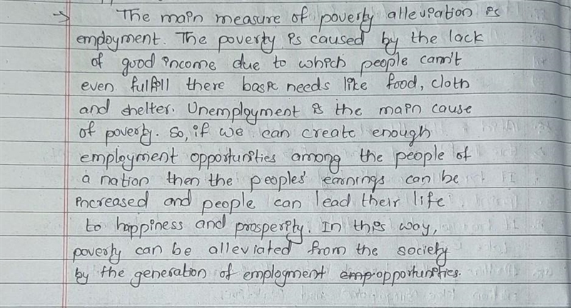 Employment is the basic strategy for poverty alleviation justify the statement​-example-1