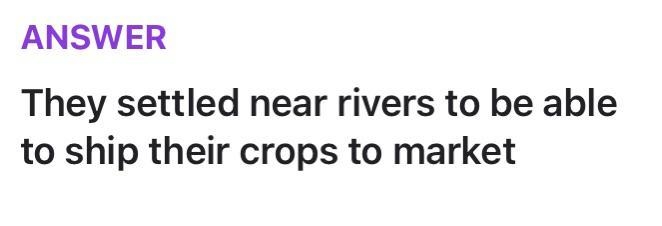 When migrating west, how did people use the rivers?-example-1