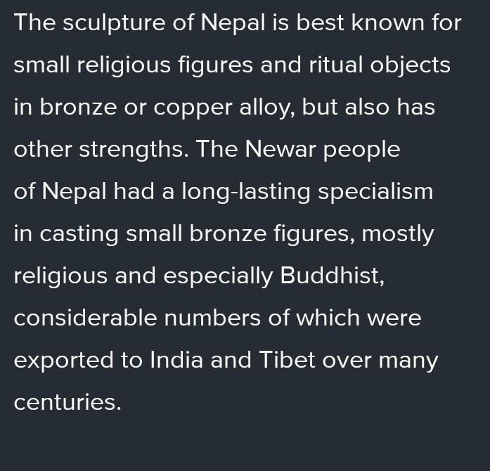 Describe the condition of sculpture in Nepal during Lichhavi period.​-example-1