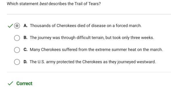 Which statement best describes the trail of tears-example-1