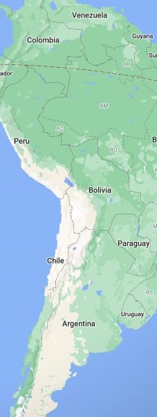 3 sentences to help identify chile by what borders it and where it is at-example-1