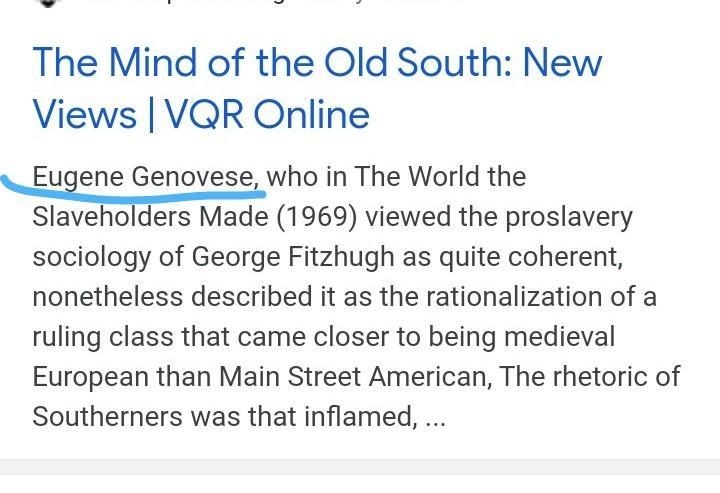 What was the ruling class of the Old South?-example-1