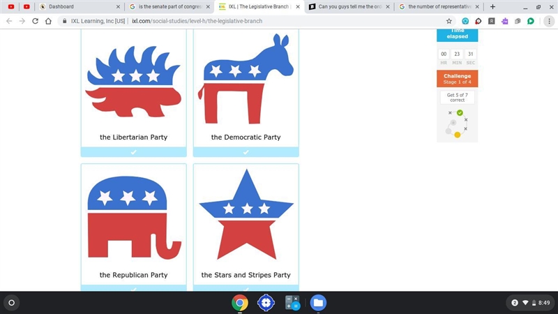 What are the two main political parties in the U.S. today?-example-1