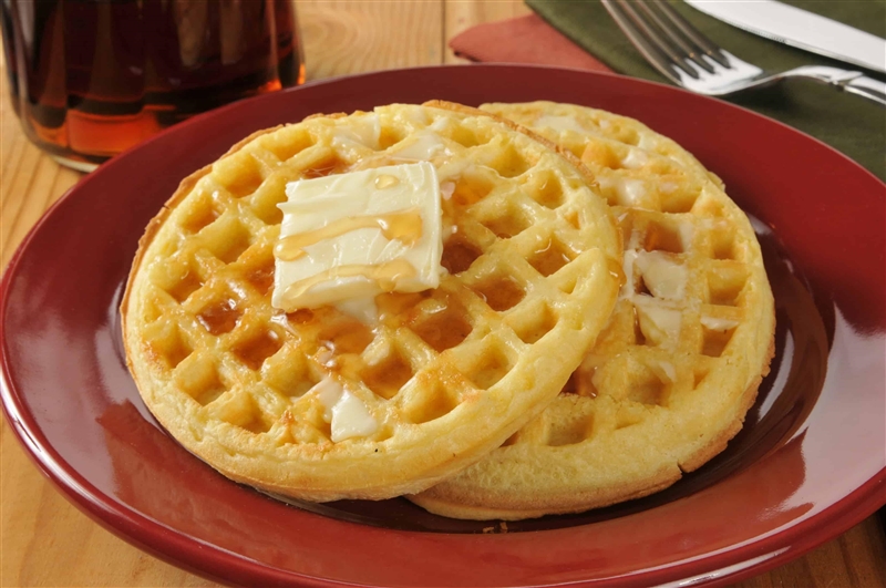 When and who invented the first waffle?-example-1