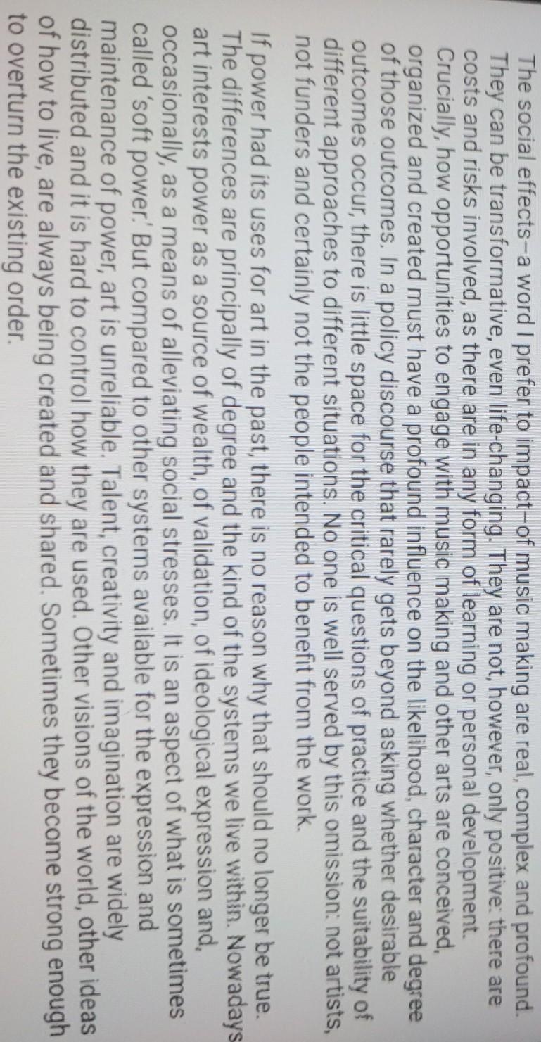 REAL ANSWERS NO LINKS Why does the author view art as an unreliable source of social-example-1