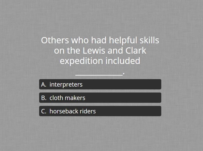 Others who had helpful skills on the lewis and clark expedition included? need help-example-1