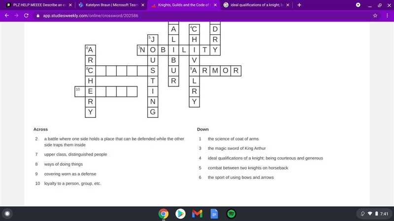 Please help me. I can't figure the last 2 answers left on my crossword.-example-1