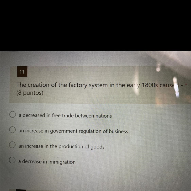 The creation of the factory system in the early 1800s caused --example-1