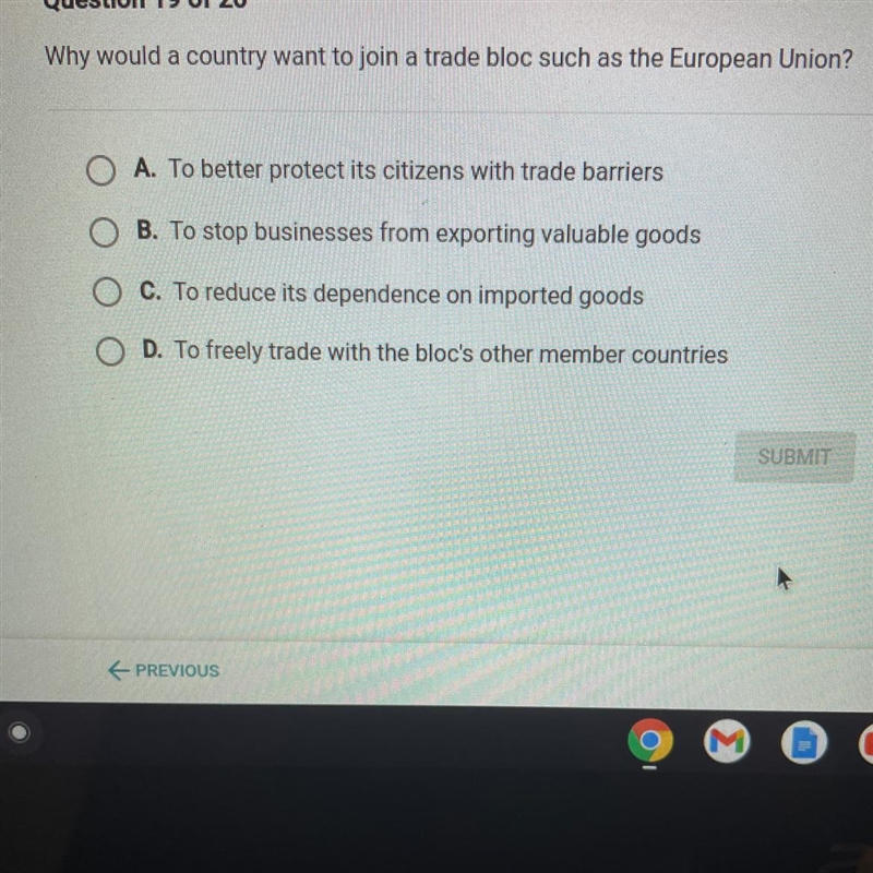 Why would a country want to join a trade bloc such as the european union?-example-1