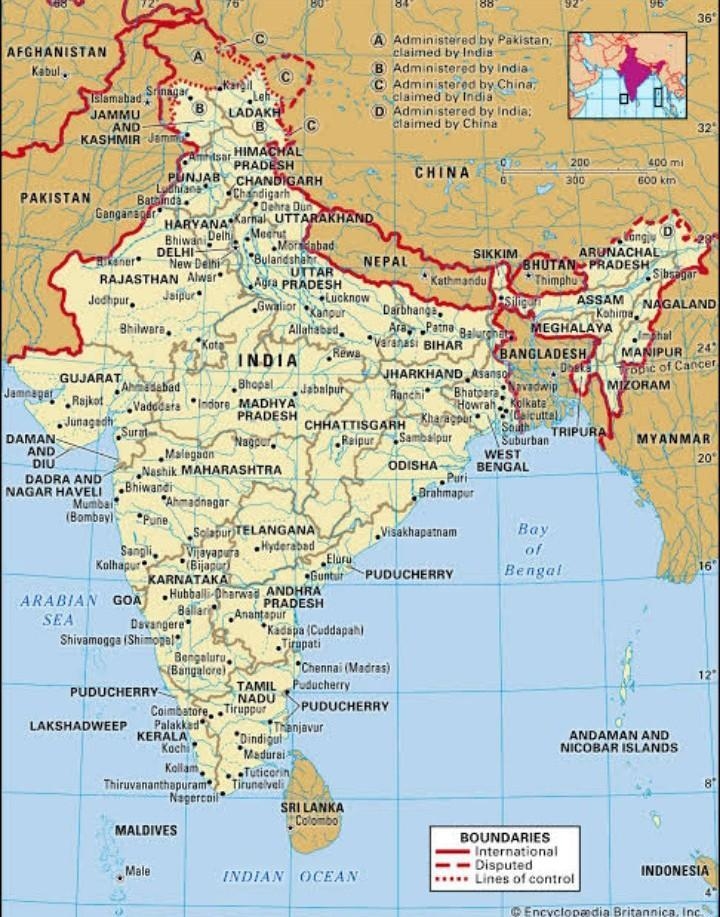 India is second populated country its population is on 2 rank there are so much places-example-1