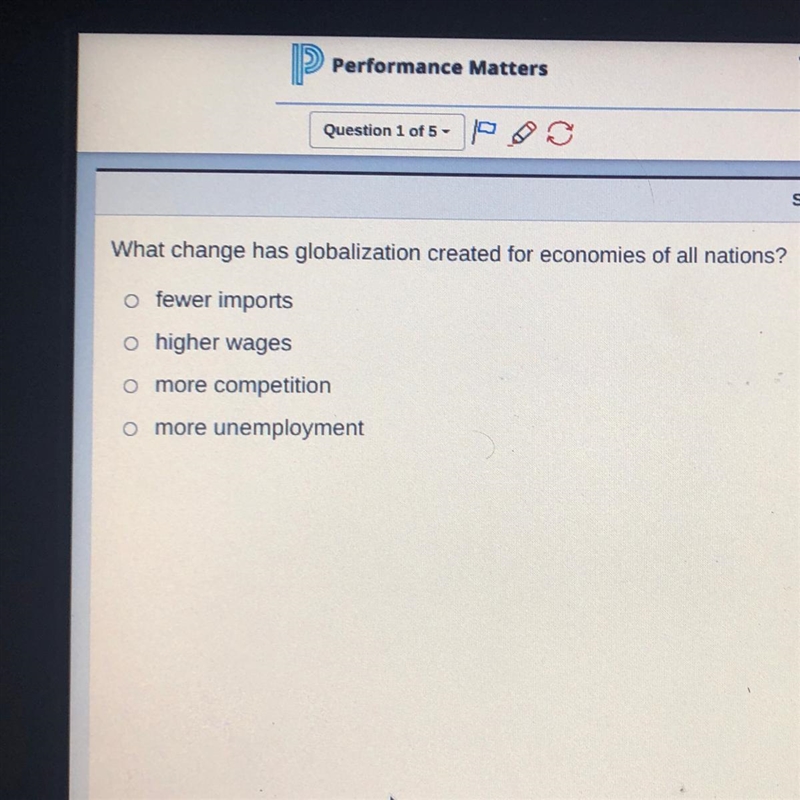 What change has globalization created for economies of all nations-example-1