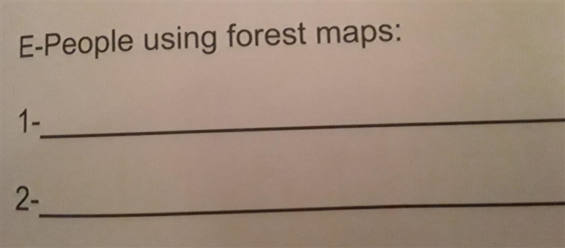 Examples of people using Forest maps i need two or more examples of my question. help-example-1