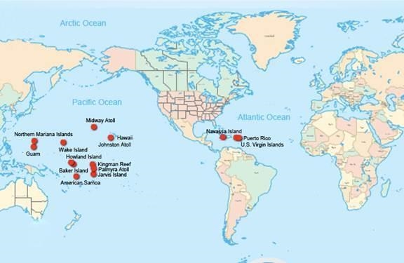 The Midway Islands are located in the: A. Pacific Ocean B. Caribbean Sea C. Gulf of-example-1