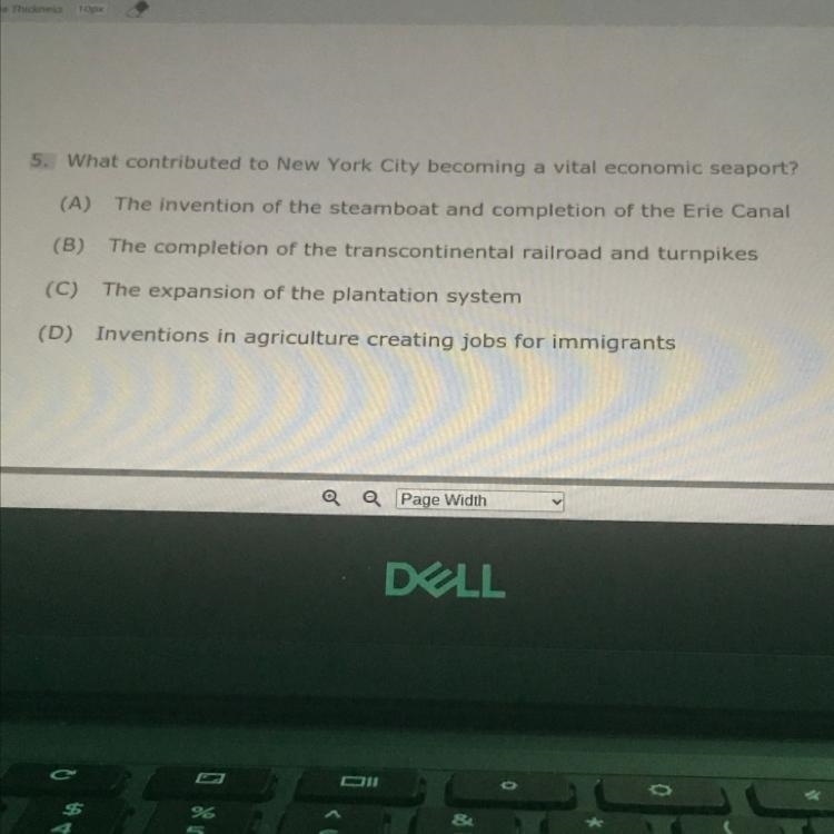 5. What contributed to New York City becoming a vital economic seaport?-example-1