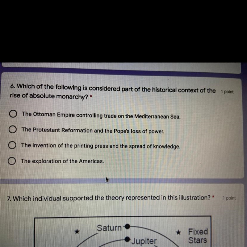 6. Which of the following is considered part of the historical context of the 1 point-example-1