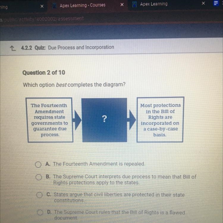 Which option best completes the diagram?-example-1