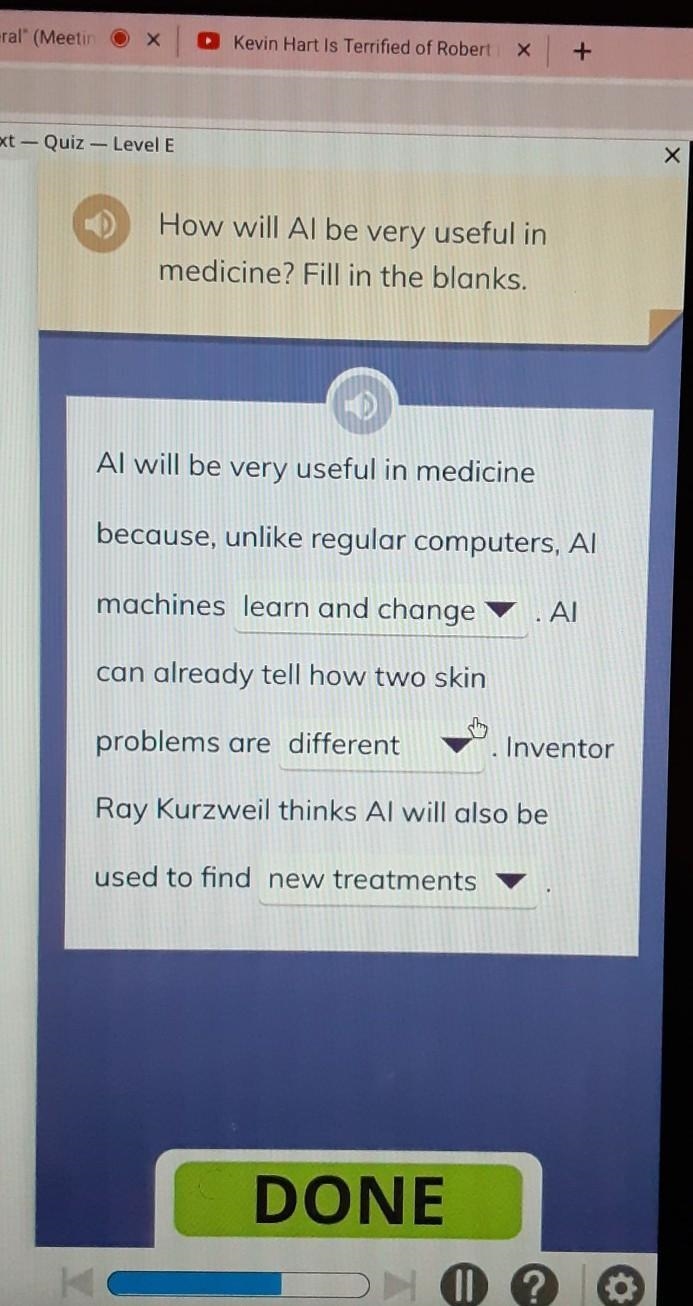 how will AI be very useful in medicine fill in the blanks (i just want confirmation-example-1