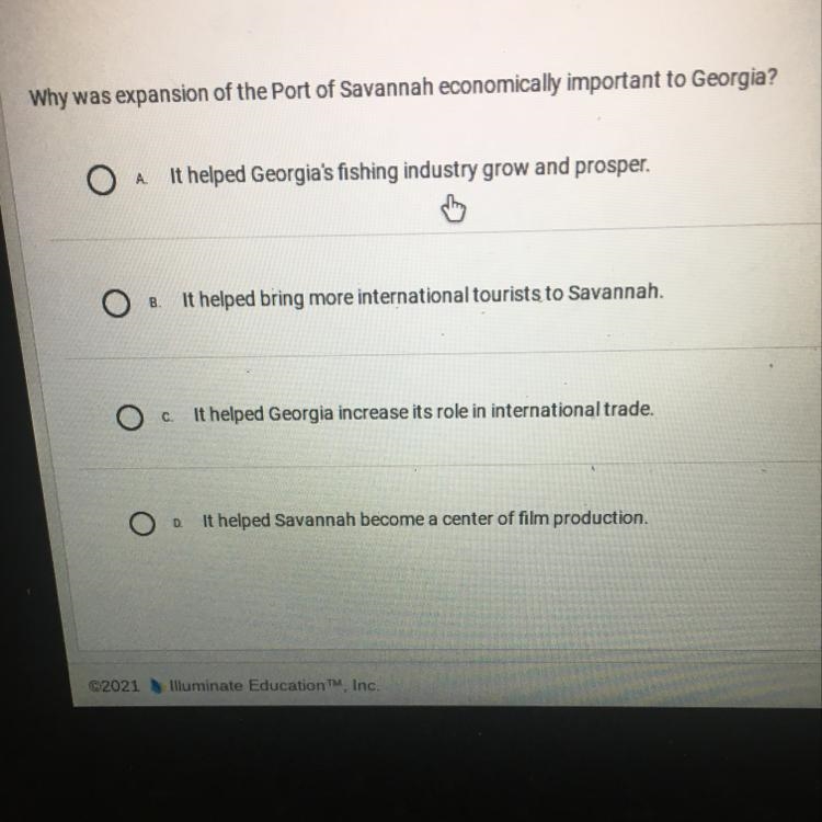 Why was expansion of the Port of Savannah economically important to Georgia?-example-1