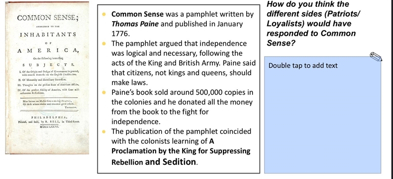 What does John Adams mean by “to keep open the door of reconciliation, to hold the-example-1