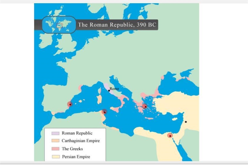 select the correct location on the map. which city did the romans destroy at the end-example-1