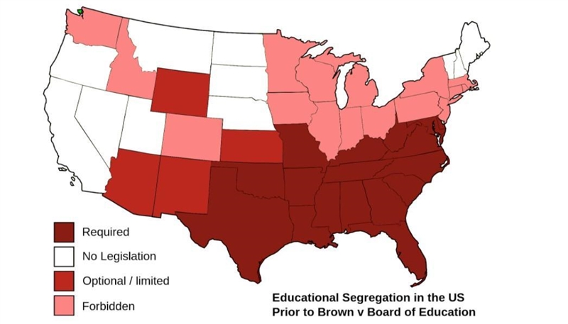 What is historically significant regarding the states that are shaded the darkest-example-1