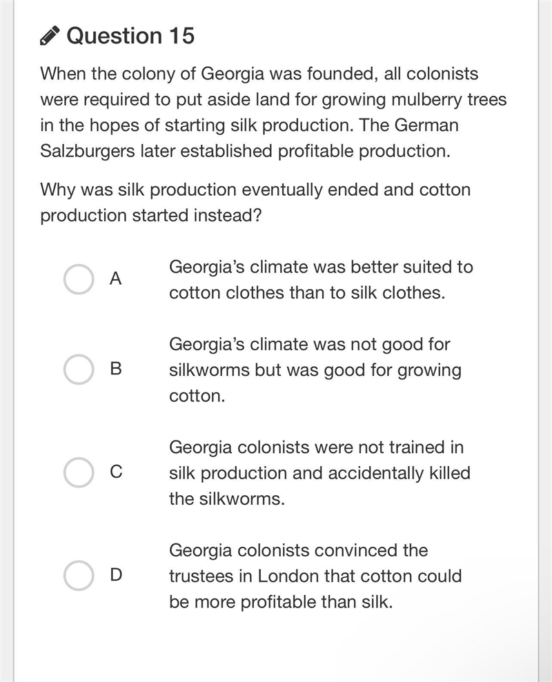 When the colony of Georgia was founded, all colonists were required to put aside land-example-1