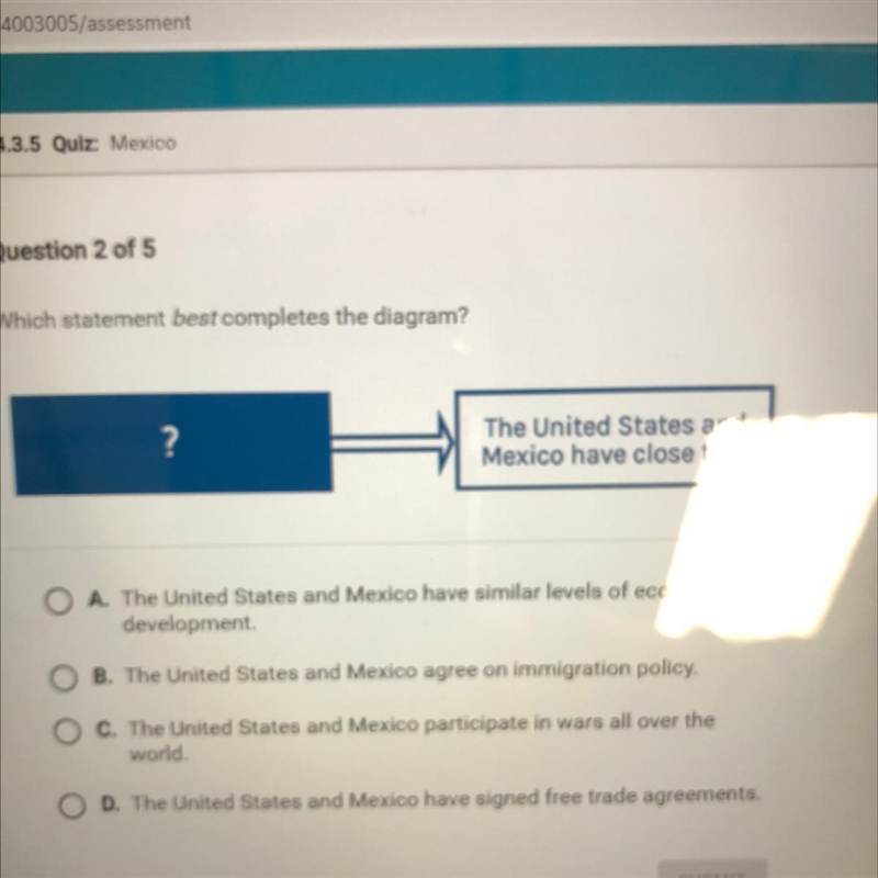 Which statement best completes the diagram?-example-1