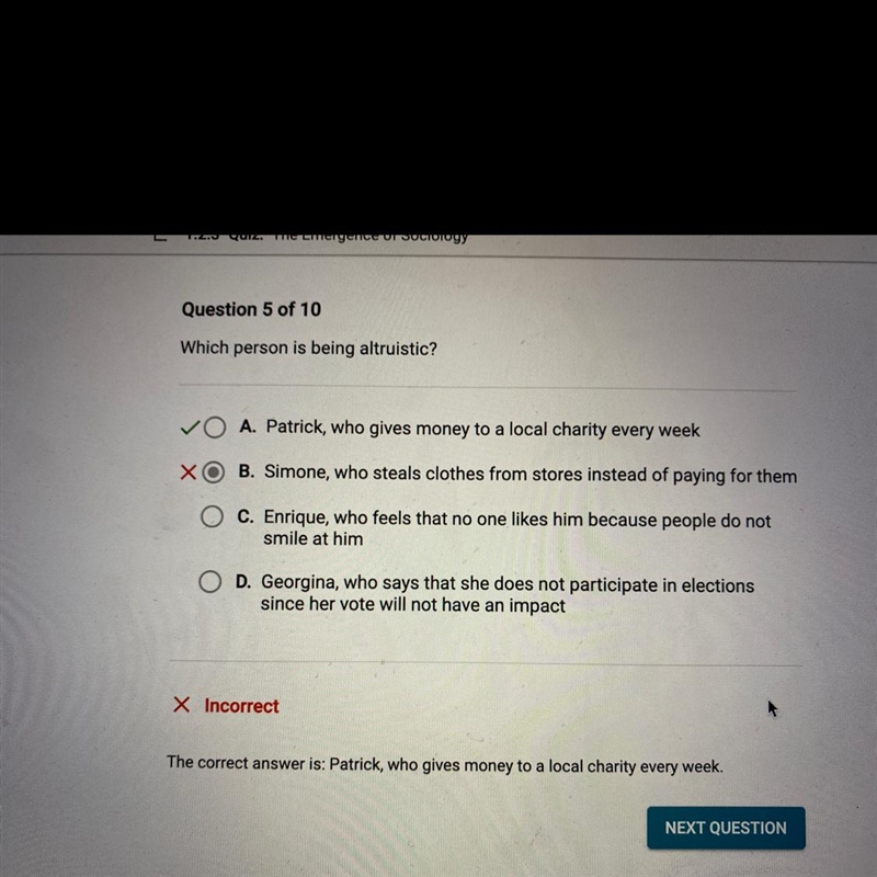 Which person is being altruistic?-example-1