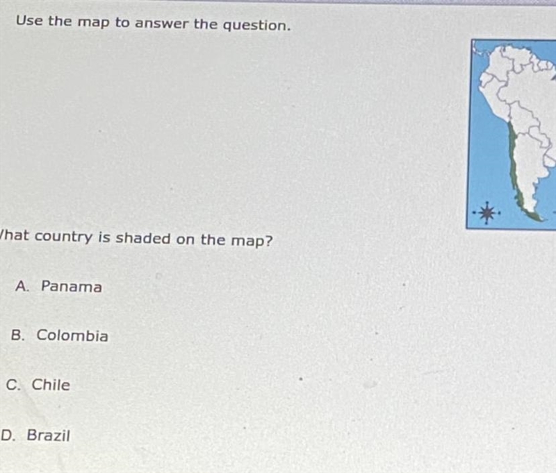 What country is shaded?-example-1