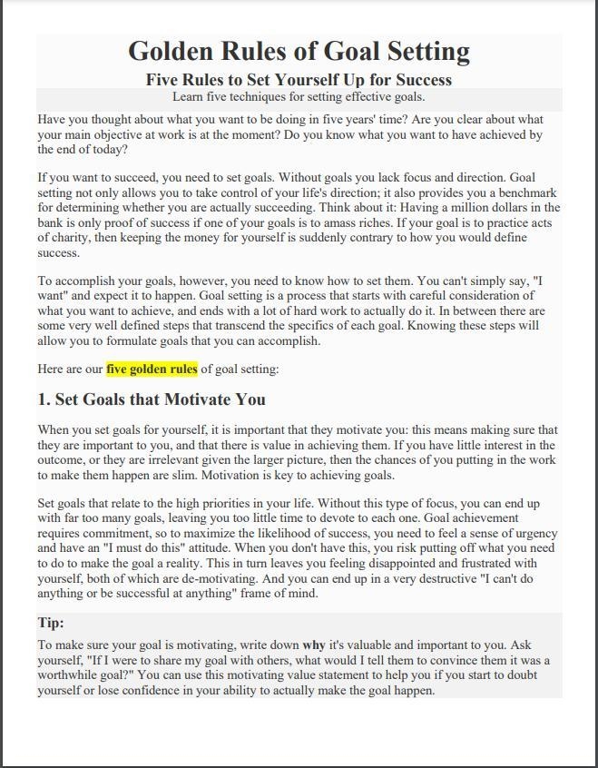 1. What point does this article make in the introduction about the definition of success-example-1