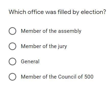 Which office was filled by election? C.1) Member of the assembly C.2) Member of the-example-1