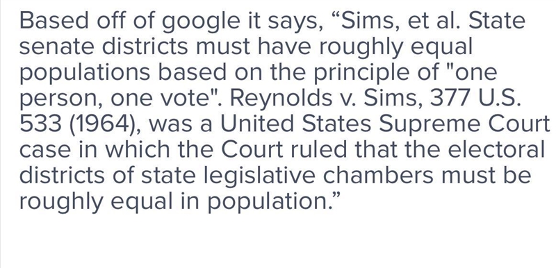 Summarize the concept “one person, one vote”-example-1