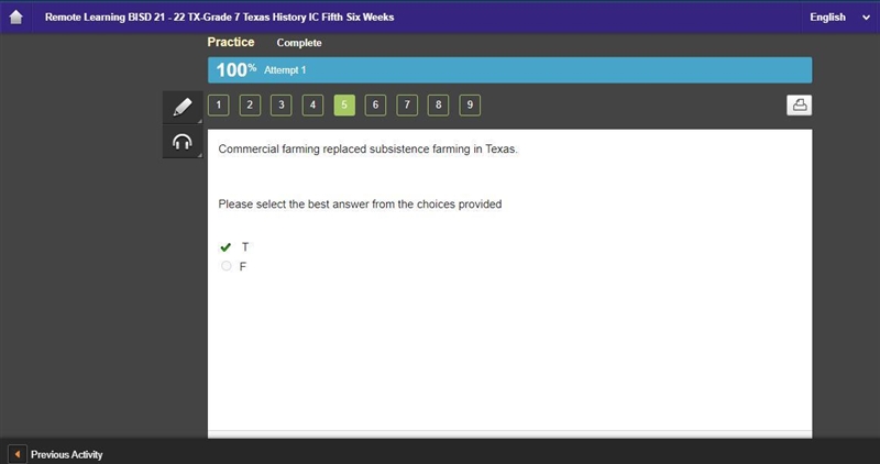 50 POINTS!!!!!!!!! Commercial farming replaced subsistence farming in Texas. Please-example-1