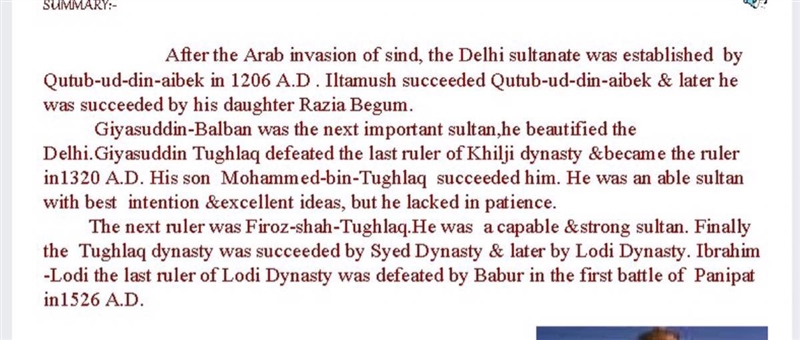 Write a brief summary about the rule of Sultans, Specify-what went well during their-example-1